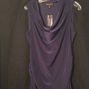 Dark blue scoop shell by Dana Bachman